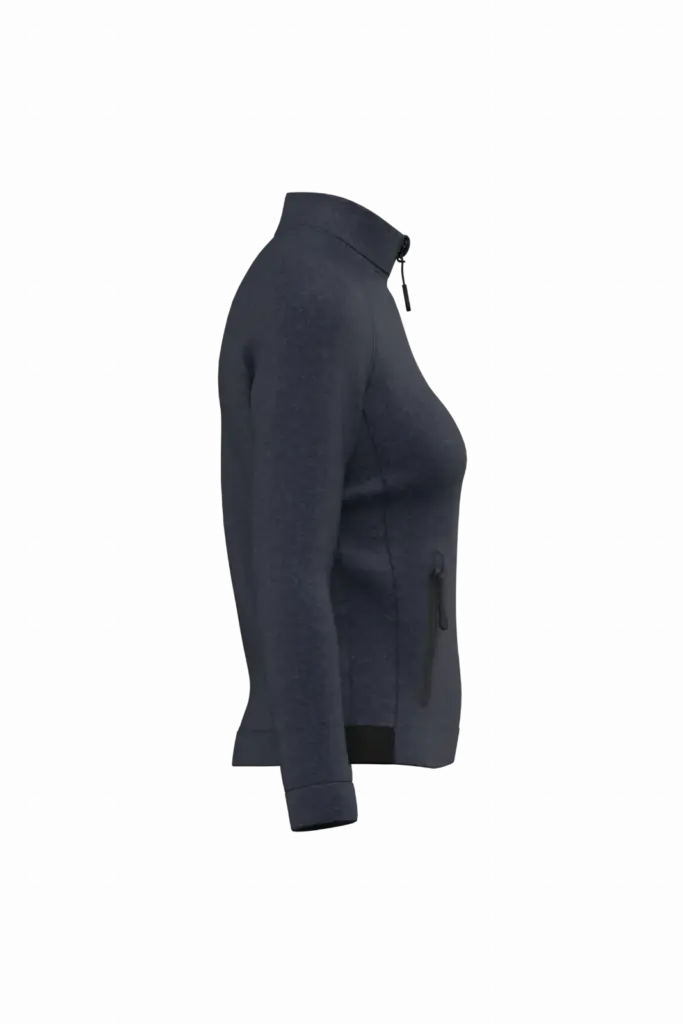 Damesjasje met opstaande kraag, french navy heather — productfoto 7