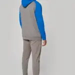 Tweekleurig sweatvest met capuchon unisex — productfoto 4
