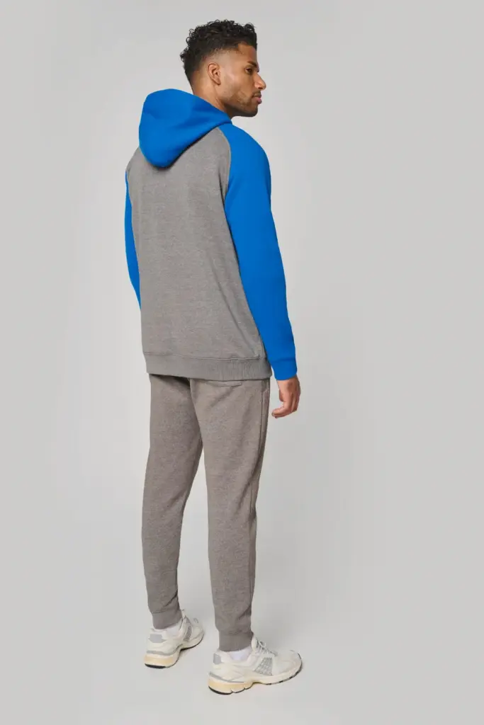 PA380-3_2026 - Hidalgo Tweekleurig sweatvest met capuchon unisex — productfoto 4