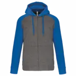 Custom Hooded Sweatvest PA380 Two-tone Fleece XS-3XL — product photo 9