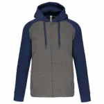 Custom Hooded Sweatvest PA380 Two-tone Fleece XS-3XL — product photo 7