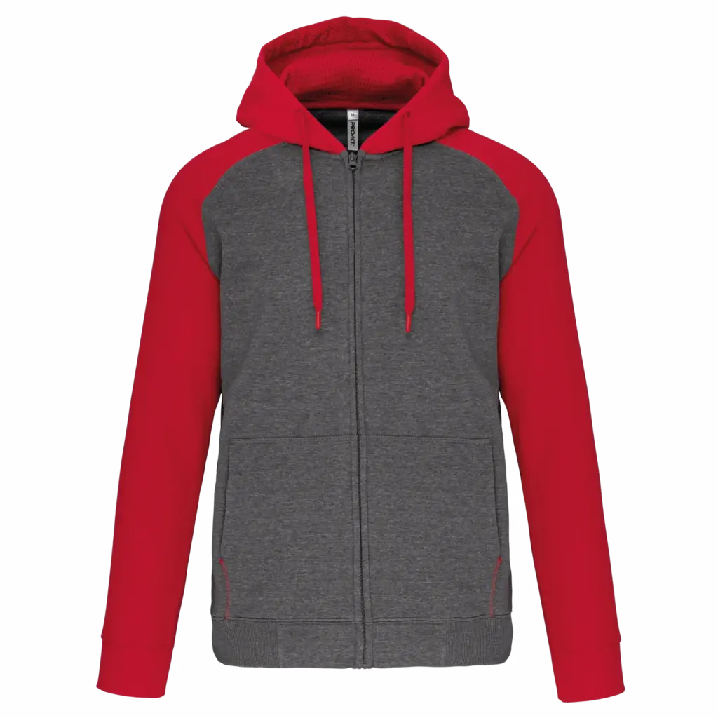 Custom Hooded Sweatvest PA380 Two-tone Fleece XS-3XL — product photo 8