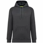 Unisex Sweater met capuchon, dark grey heather — productfoto 5
