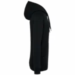 Unisex sweatvest met capuchon, black — productfoto 5