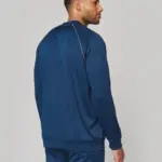 Unisex trainingsjasje met rits en biesje — productfoto 3