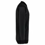Unisex trainingsjasje met rits en biesje, black — productfoto 5