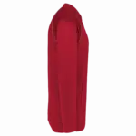 Unisex trainingsjasje met rits en biesje, sporty red — productfoto 10