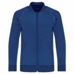 Kindertrainingsjasje met rits en biesje, dark royal blue — productfoto 4