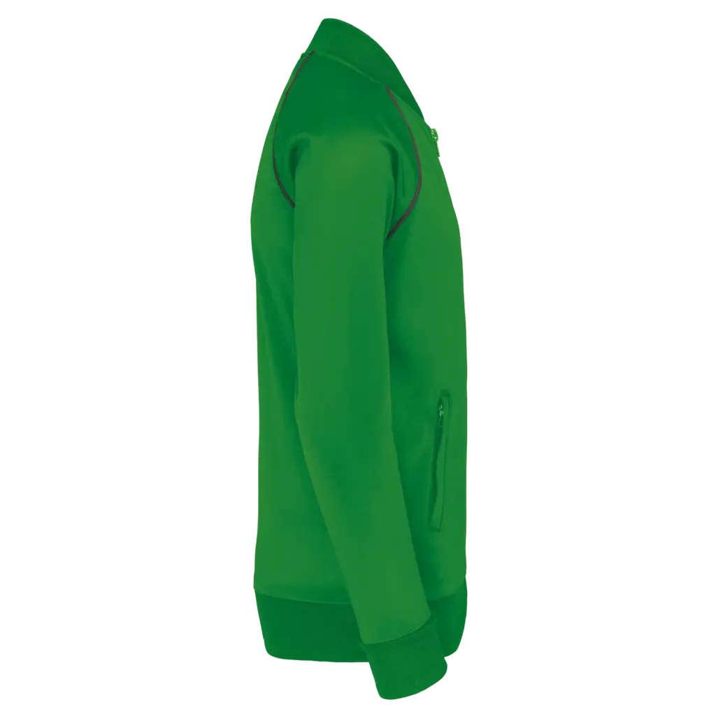 PS_PA385-S_GREEN - Hidalgo Kindertrainingsjasje met rits en biesje, green — productfoto 4