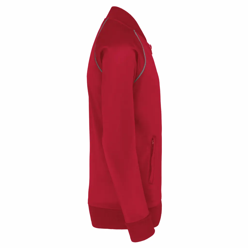 PS_PA385-S_SPORTYRED - Hidalgo Kindertrainingsjasje met rits en biesje, sporty red — productfoto 6