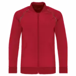 Kindertrainingsjasje met rits en biesje, sporty red — productfoto 7