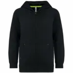 Kinder sweatvest met capuchon, black — productfoto 2