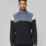 Trainingssweater 1/4 rits uniseks — productfoto 3