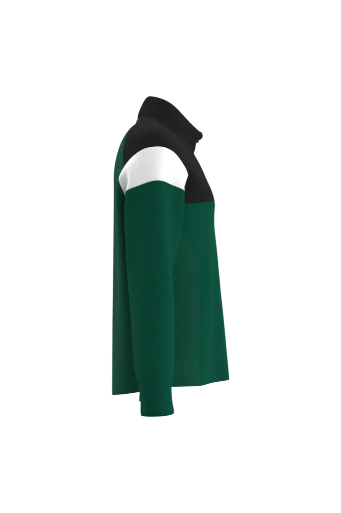 PS_PA387-S_DARKGREEN-BLACK - Hidalgo Trainingssweater 1/4 rits uniseks, dark green / black — productfoto 6