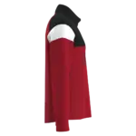 PS_PA387-S_SPORTYRED-BLACK - Hidalgo Trainingssweater 1/4 rits uniseks, sporty red / black — productfoto 9