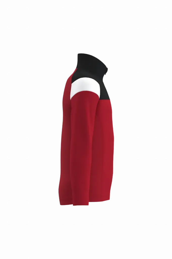 PS_PA388-S_SPORTYRED-BLACK - Hidalgo Trainingssweater 1/4 rits kind, sporty red / black — productfoto 10
