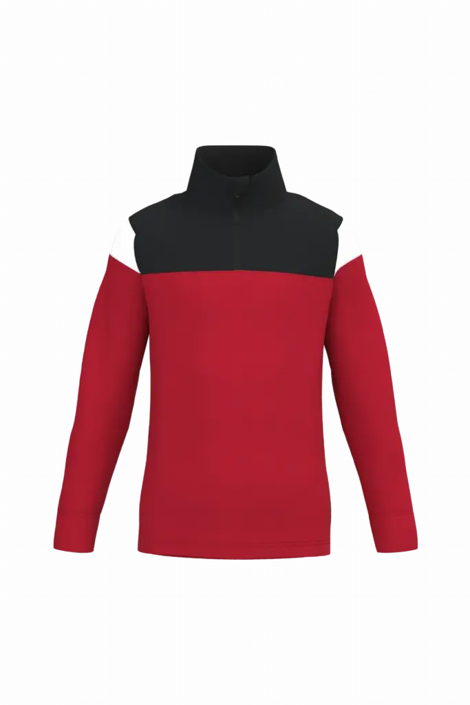 Kinder Trainingssweater PA388 bedrucken 1/4 Zip Matt — Produktfoto 11