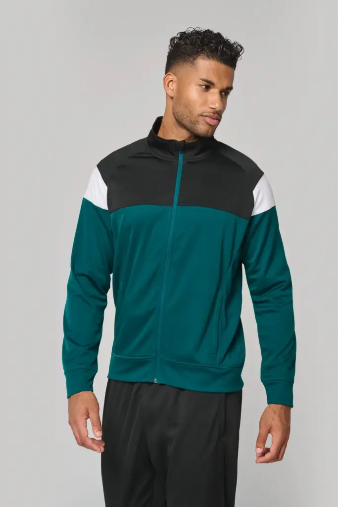 Uniseks trainingsjasje met rits
