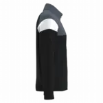 Uniseks trainingsjasje met rits, black / sporty grey — productfoto 5