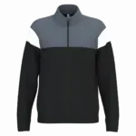 Uniseks trainingsjasje met rits, black / sporty grey — productfoto 6