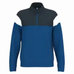 Uniseks trainingsjasje met rits, dark royal blue / navy — productfoto 9