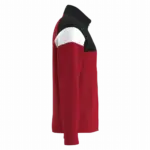 PS_PA390-S_SPORTYRED-BLACK - Hidalgo Uniseks trainingsjasje met rits, sporty red / black — productfoto 10