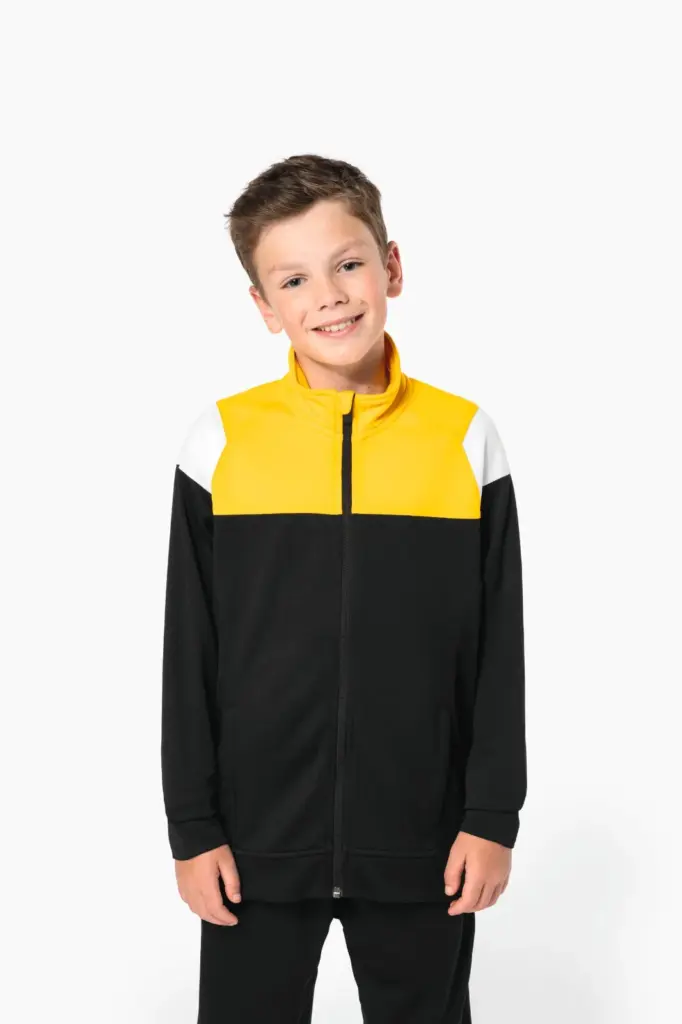 PA391-18_2026 - Hidalgo Kinder trainingsjasje met rits — productfoto 2