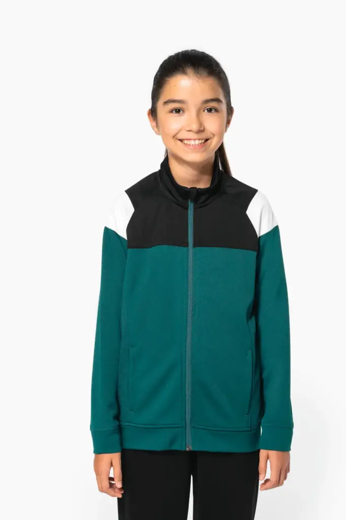 PA391-4_2026 - Hidalgo Kinder trainingsjasje met rits — productfoto 4