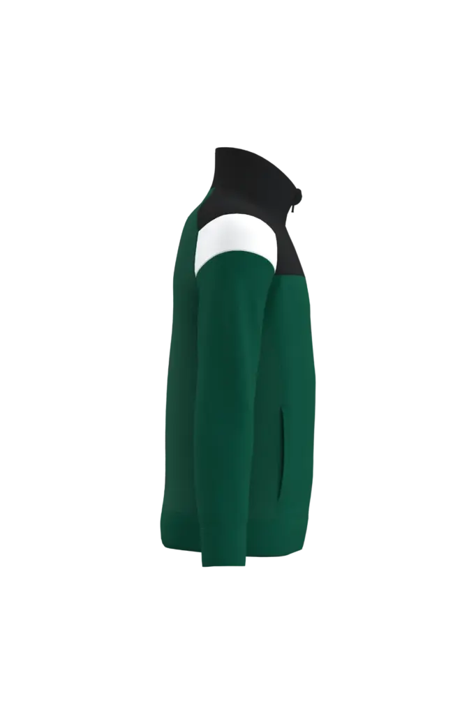 PS_PA391-S_DARKGREEN-BLACK - Hidalgo Kinder trainingsjasje met rits, dark green / black — productfoto 7