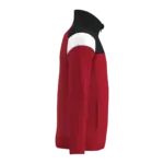 PS_PA391-S_SPORTYRED-BLACK - Hidalgo Kinder trainingsjasje met rits, sporty red / black — productfoto 10