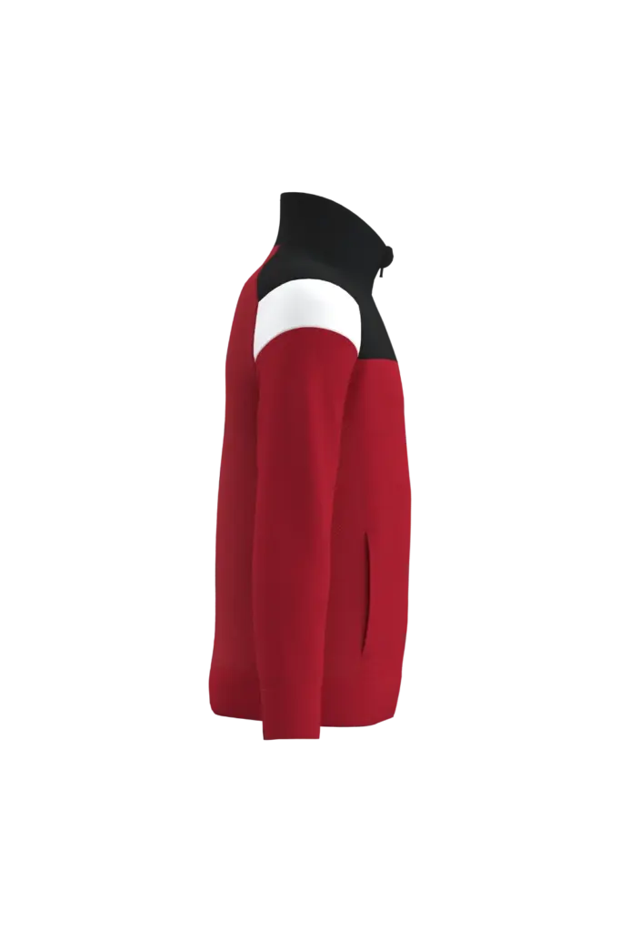 PS_PA391-S_SPORTYRED-BLACK - Hidalgo Kinder trainingsjasje met rits, sporty red / black — productfoto 10
