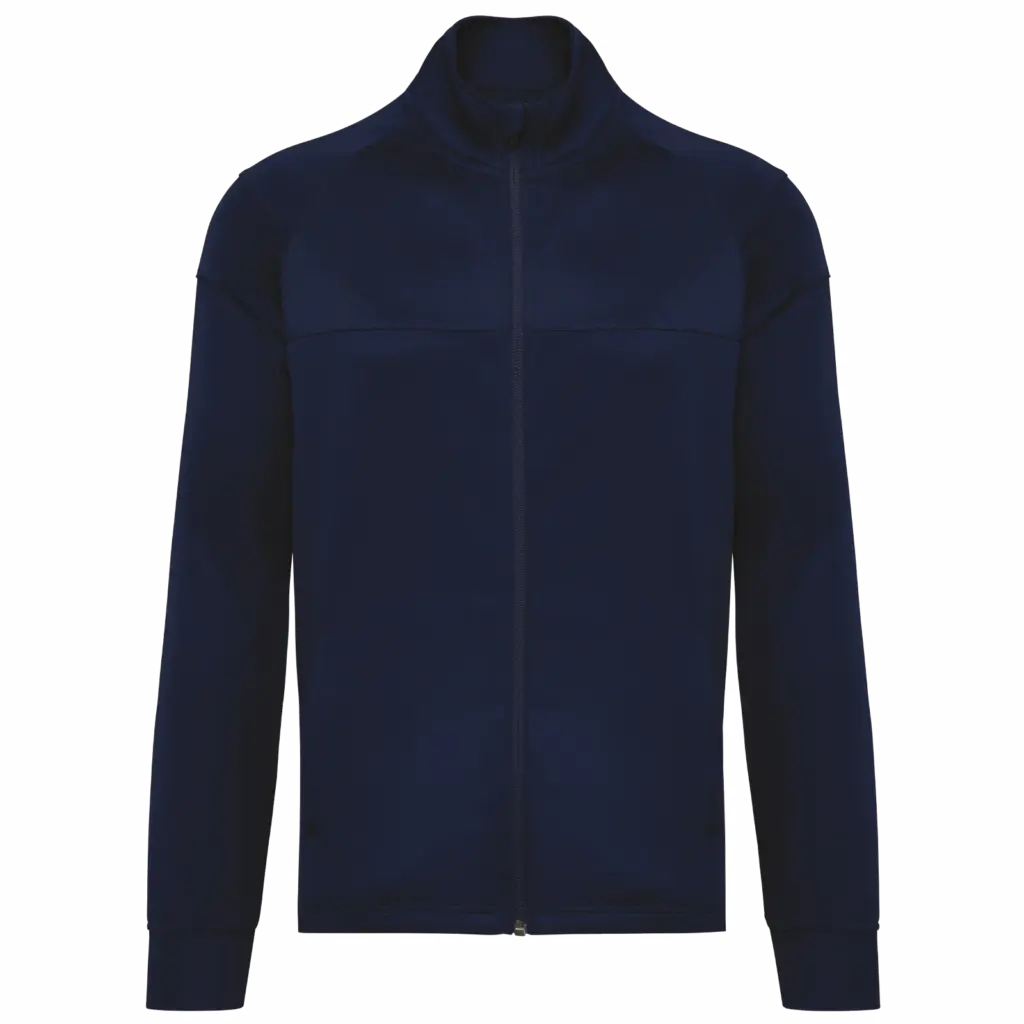 Uniseks Premium Gerecycled Trainingsjasje, sporty marine — productfoto 7