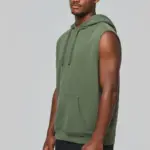 Unisex mouwloze hoodie