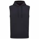 Unisex mouwloze hoodie, navy — productfoto 7