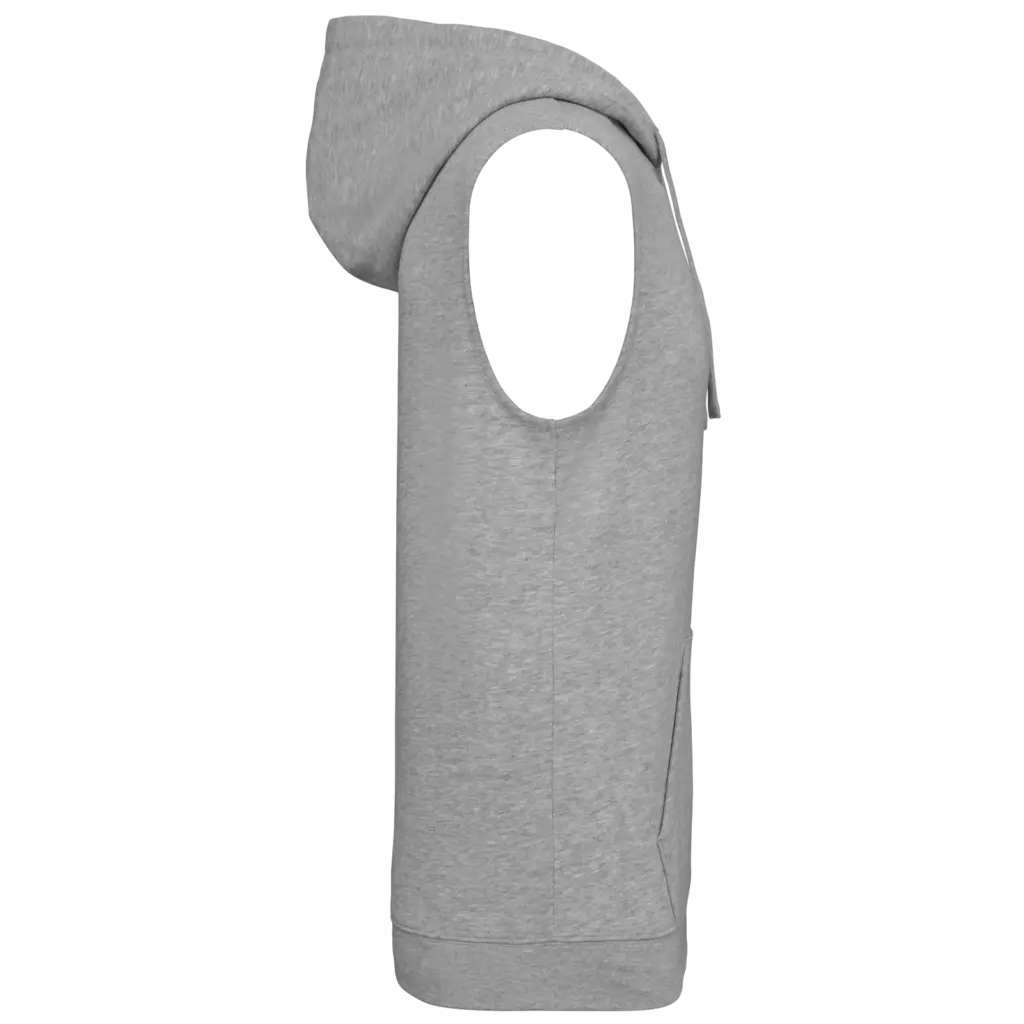 Unisex mouwloze hoodie, oxford grey — productfoto 7