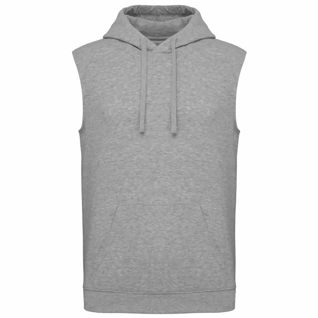 Unisex mouwloze hoodie, oxford grey — productfoto 8