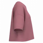 Cropped damessweater met korte mouwen en ronde hals, antique rose — productfoto 5