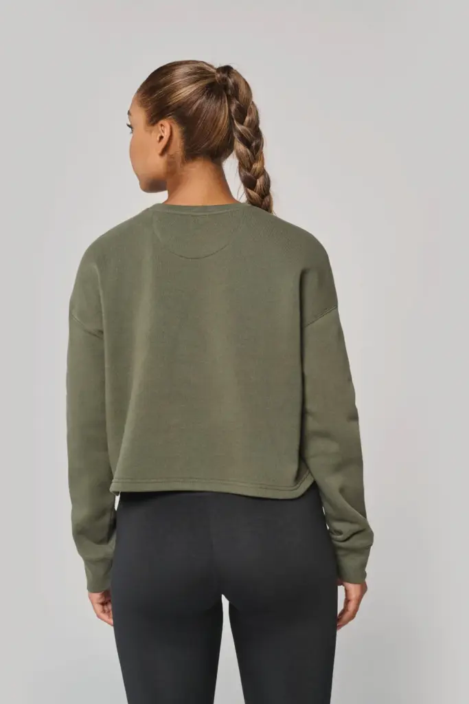 Cropped damessweater met ronde hals — productfoto 2