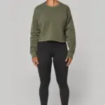 Cropped damessweater met ronde hals — productfoto 3