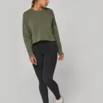 Cropped damessweater met ronde hals — productfoto 4