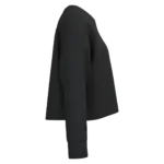 Cropped damessweater met ronde hals, black — productfoto 6