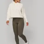Cropped damessweater met capuchon — productfoto 3