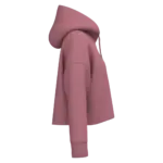 Cropped damessweater met capuchon, antique rose — productfoto 5