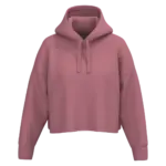 Cropped damessweater met capuchon, antique rose — productfoto 6