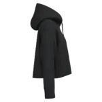 Cropped damessweater met capuchon, black — productfoto 6