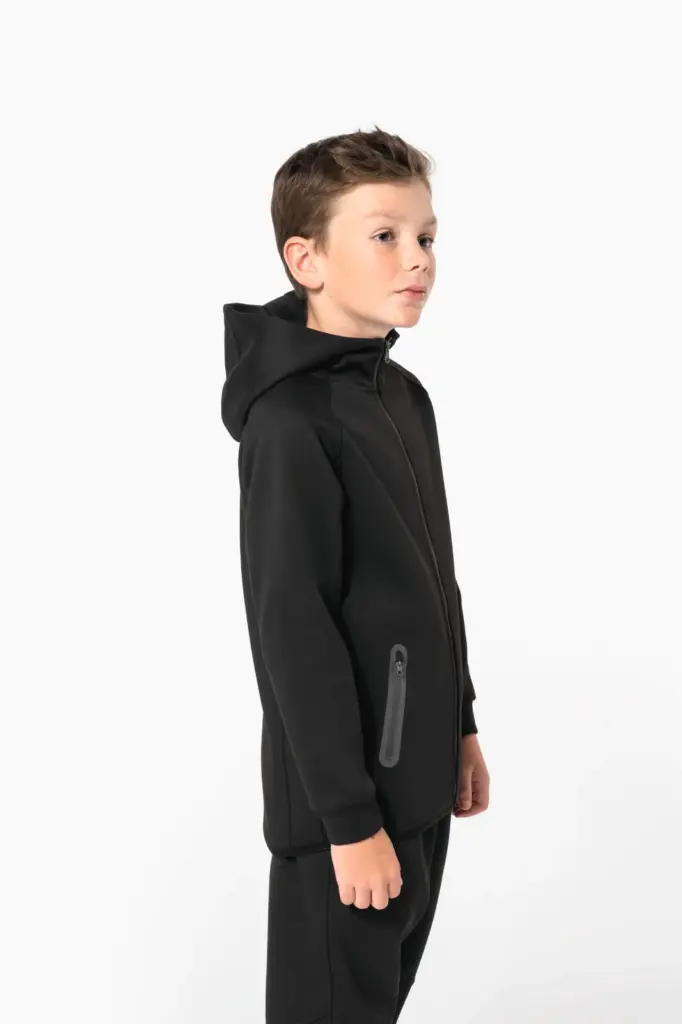 Performance jasje met capuchon voor kinderen — productfoto 3