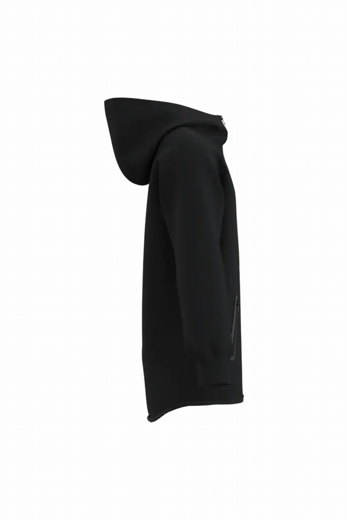 Performance jasje met capuchon voor kinderen, black — productfoto 5