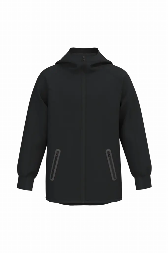 Kinder Kapuzenjacke PA398 bedrucken Stretch Polyester 4-14J — Produktfoto 6