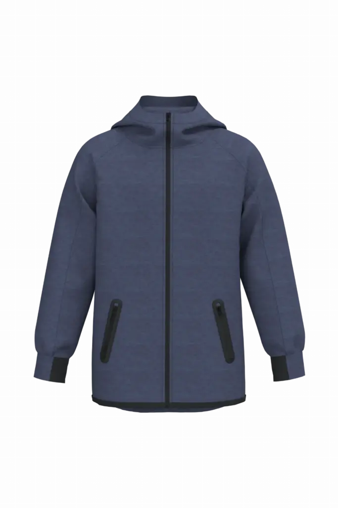 Kinder Kapuzenjacke PA398 bedrucken Stretch Polyester 4-14J — Produktfoto 7