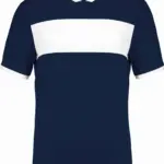 Unisex multisport sport-T-shirt met korte mouwen, sporty navy / white — productfoto 7